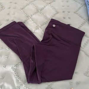 Lululemon crop purple leggings